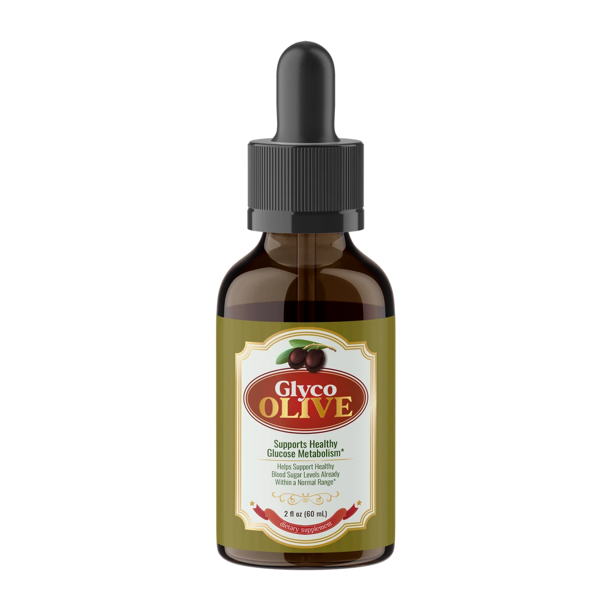 GlycoOlive daily wellness supplement bottle